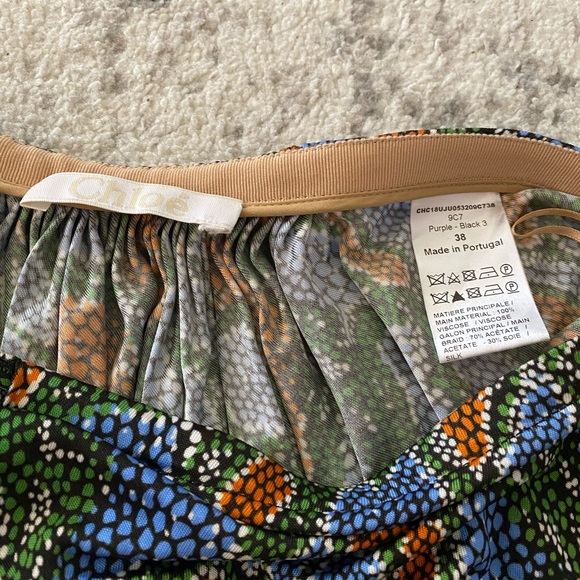 ‼️SOLD chloe python print ruffle mini skirt 2018 - Picture 4 of 5